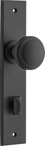 Iver Paddington Door Knob On Chamfered Backplate - primehardware