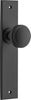 Iver Paddington Door Knob On Chamfered Backplate - primehardware