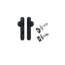 IVER Paddington Door Knob On Oval Backplate | Separate Privacy Kit | 9 Finishes - Matt Black