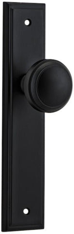 Iver Paddington Door Knob On Stepped Backplate - primehardware
