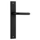 IVER Oslo Lever Door Handle On Rectangular Backplate | Passage Lever Set Only | 9 Finishes - Matt Black