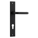 Iver Oslo Lever Door Handle On Rectangular Backplate - primehardware
