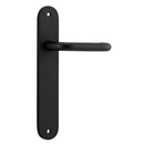 Iver Oslo Lever Door Handle On Oval Backplate - primehardware