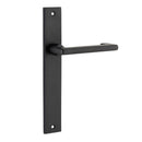 Iver Baltimore Return Door Lever Handle On Rectangular Backplate - primehardware
