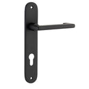 Iver Baltimore Return Door Lever Handle On Oval Backplate - primehardware