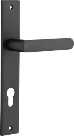 Iver Osaka Door Lever Handle On Rectangular Backplate