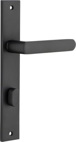 Iver Osaka Door Lever Handle On Rectangular Backplate - primehardware