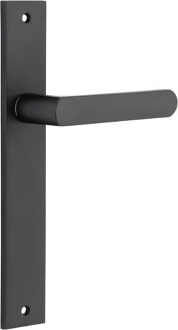 Iver Osaka Door Lever Handle On Rectangular Backplate - primehardware