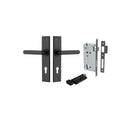 Iver Osaka Door Lever Handle On Chamfered Backplate - primehardware