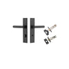 Iver Osaka Door Lever Handle On Chamfered Backplate
