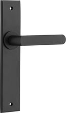 Iver Osaka Door Lever Handle On Chamfered Backplate - primehardware