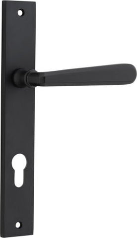 Iver Copenhagen Door Lever Handle On Rectangular Backplate - primehardware