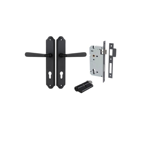 Iver Copenhagen Door Lever Handle On Shouldered Backplate - primehardware