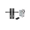 Iver Copenhagen Door Lever Handle On Chamfered Backplate - primehardware