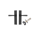 Iver Copenhagen Door Lever on Chamfered Backplate — Passage Kit