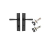 Iver Copenhagen Door Lever Handle On Chamfered Backplate - primehardware