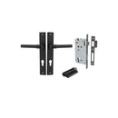 Iver Helsinki Door Lever Handle On Rectangular Backplate - primehardware