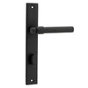 Iver Helsinki Door Lever Handle On Rectangular Backplate - primehardware