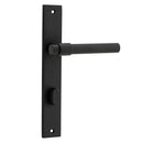 Iver Helsinki Door Lever Handle On Rectangular Backplate - primehardware