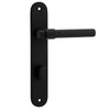 Iver Helsinki Door Lever Handle On Oval Backplate - primehardware