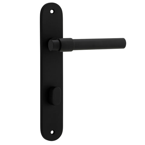 Iver Helsinki Door Lever Handle On Oval Backplate - primehardware