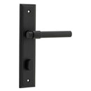 IVER Helsinki Door Lever Handle On Stepped Backplate | Privacy Lever Set Only | 7 Finishes - Matt Black