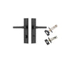Iver Helsinki Door Lever Handle On Chamfered Backplate - primehardware