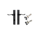 Iver Stirling Door Lever Handle On Rectangular Backplate - primehardware