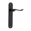 Iver Stirling Door Lever Handle On Oval Backplate - primehardware