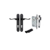 Iver Stirling Door Lever Handle On Oval Backplate - primehardware