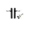 Iver Stirling Door Lever Handle On Oval Backplate - primehardware