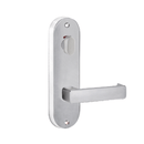 Lockwood 2916 Round End Plate With Privacy Indicator Turn & 76 Lever Satin Chrome 2916/76SC - primehardware