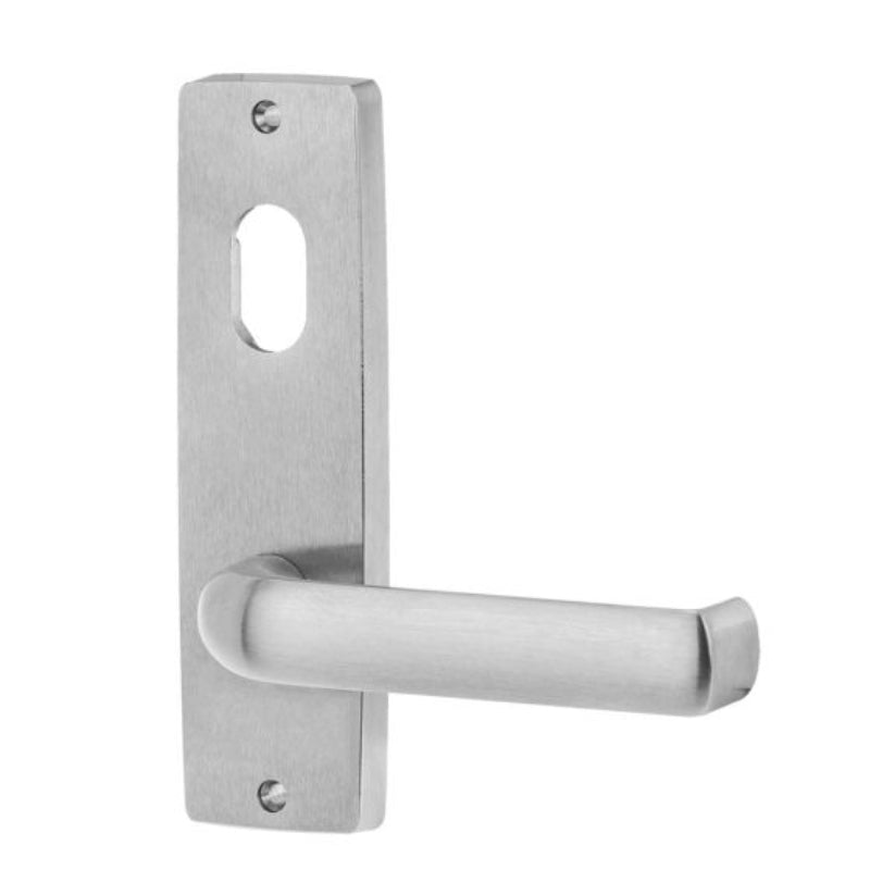 Lockwood 1901 Square End Plate With Cylinder & 77 Lever Satin Chrome 1901/77SC - primehardware