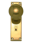 Superior Brass Knob Lock Privacy PVD PB 150x42mm - primehardware