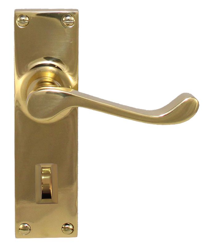 Superior Brass Lever Lock Privacy PVD PB 150x42mm  ONLY LEVER SET