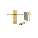 Iver Verona Door Lever Handle On Rectangular Backplate - primehardware