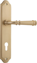 Iver Verona Door Lever Handle On Shouldered Backplate - primehardware