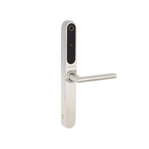 Zanda Stealth Smart Lock Long Plates – Brushed Nickel - primehardware