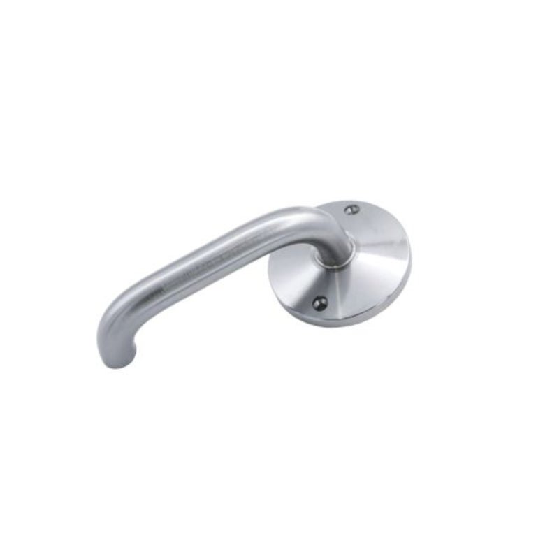 Lockwood 1360 Series 70 Lever on Round Rose Internal Half Set Satin Chrome 1361/70SC - primehardware