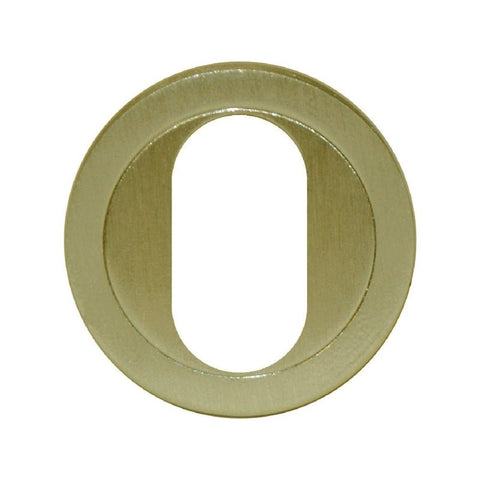 Brass letter 'O' on a white background