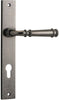 Iver Verona Door Lever Handle On Rectangular Backplate - primehardware