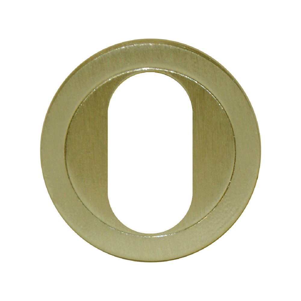 Brass letter 'O' on a white background