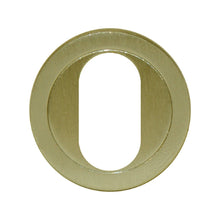 AUSTYLE Architectural Oval Escutcheon Square Edge PVD Anti Tarnish Brass 50mm