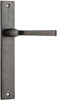 Iver Annecy Door Lever Handle On Rectangular Backplate