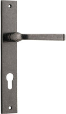 Iver Annecy Door Lever Handle On Rectangular Backplate - primehardware