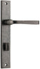 Iver Annecy Door Lever Handle On Rectangular Backplate - primehardware