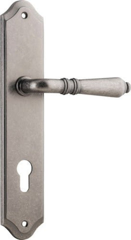 Iver Sarlat Lever Door Handle On Shouldered Backplate - primehardware