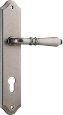 Iver Sarlat Lever Door Handle On Shouldered Backplate - primehardware