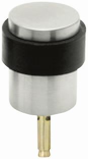 Superior Brass Door Stop, Round, Bolt Fix SS PVD PB 40mm - primehardware