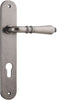 Iver Sarlat Lever Door Handle On Oval Backplate - primehardware
